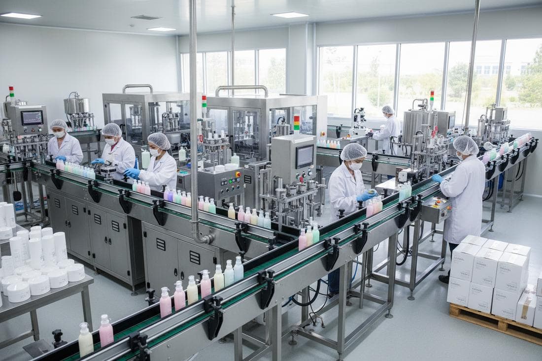 Cosmetic manufacturing facility